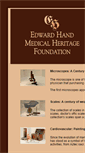 Mobile Screenshot of edwardhandmedicalheritage.org