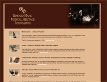 Tablet Screenshot of edwardhandmedicalheritage.org